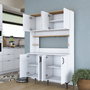 Hanah Home Gabinete Multipropósito JE176 - 3291 Blanco y Nuez